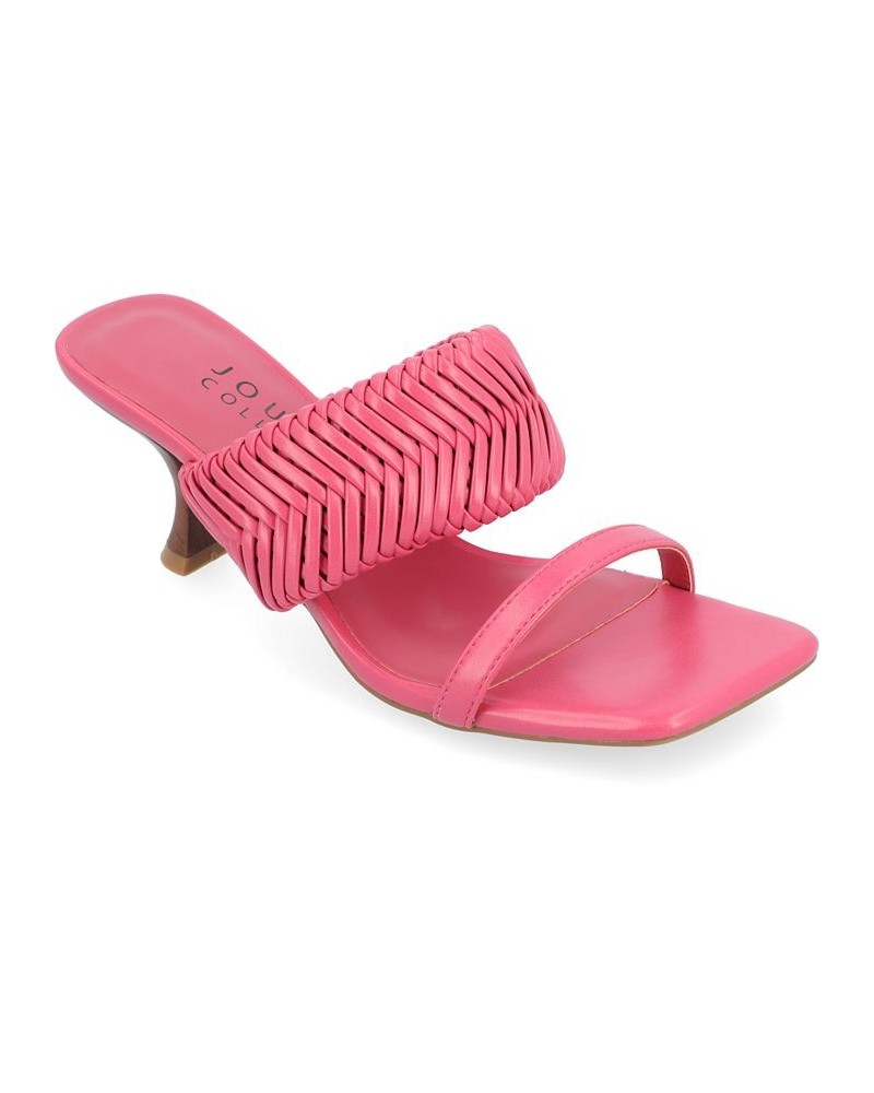 Women's Monyka Woven Sandals Pink $41.80 Shoes