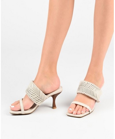 Women's Monyka Woven Sandals Pink $41.80 Shoes