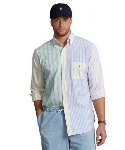 Men's Big & Tall Striped Oxford Fun Shirt Multi $59.20 Shirts