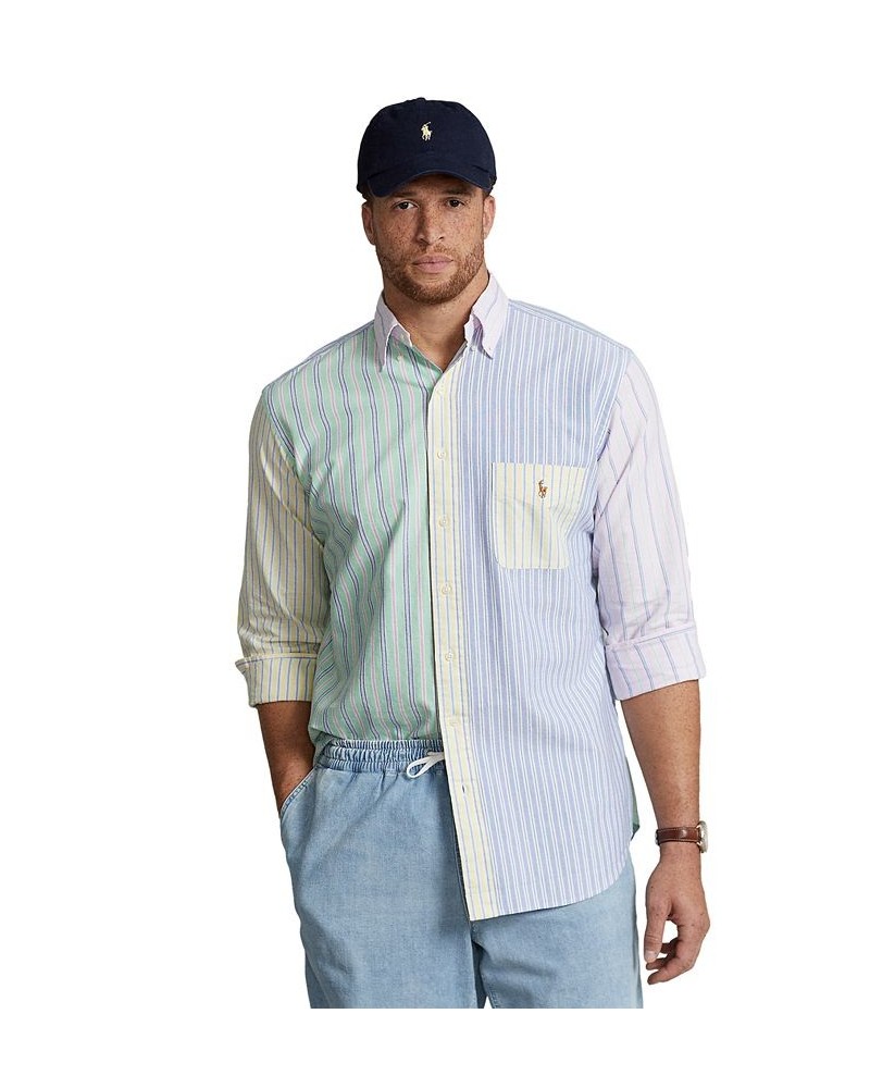 Men's Big & Tall Striped Oxford Fun Shirt Multi $59.20 Shirts