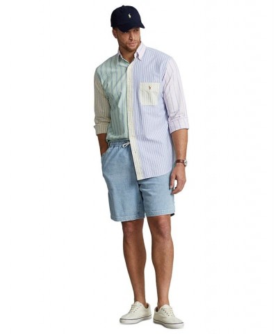 Men's Big & Tall Striped Oxford Fun Shirt Multi $59.20 Shirts