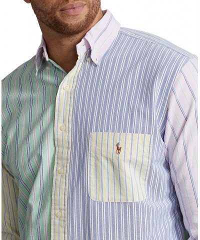 Men's Big & Tall Striped Oxford Fun Shirt Multi $59.20 Shirts