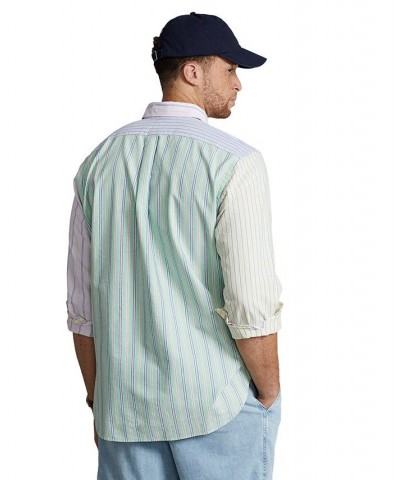 Men's Big & Tall Striped Oxford Fun Shirt Multi $59.20 Shirts