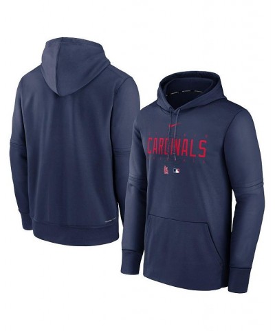 Men's Navy St. Louis Cardinals Authentic Collection Pregame Performance Pullover Hoodie $42.75 Sweatshirt