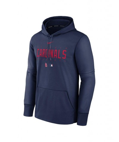 Men's Navy St. Louis Cardinals Authentic Collection Pregame Performance Pullover Hoodie $42.75 Sweatshirt