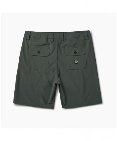 Men's Medford 19" Button Front Shorts with Side and Back Pockets Green $19.13 Swimsuits