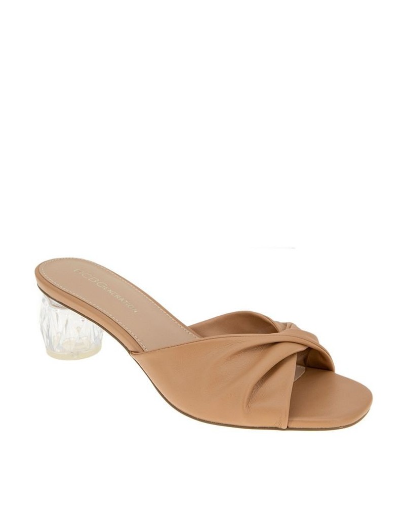 Women's Mebba Dress Sandal Tan/Beige $30.10 Shoes