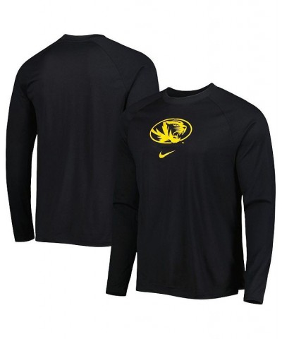 Men's Black Missouri Tigers Spotlight Raglan Performance Long Sleeve T-shirt $37.79 T-Shirts