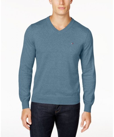 Men's Signature Solid V-Neck Sweater PD01 $29.90 Sweaters