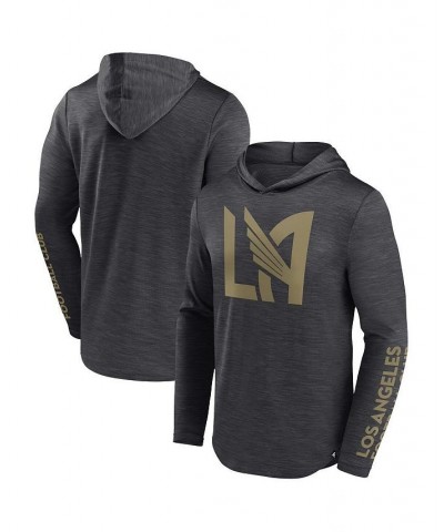 Men's Branded Charcoal LAFC First Period Space-Dye Pullover Hoodie $27.95 Sweatshirt