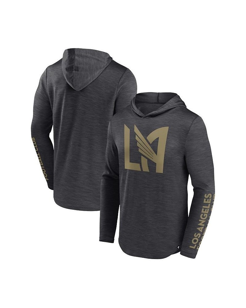 Men's Branded Charcoal LAFC First Period Space-Dye Pullover Hoodie $27.95 Sweatshirt