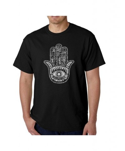 Men's Word Art T-Shirt - Hamsa Black $17.50 T-Shirts