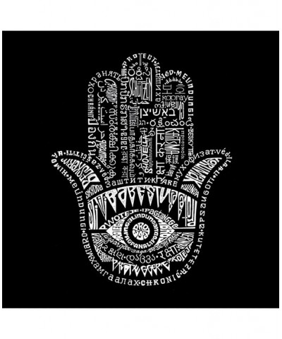 Men's Word Art T-Shirt - Hamsa Black $17.50 T-Shirts