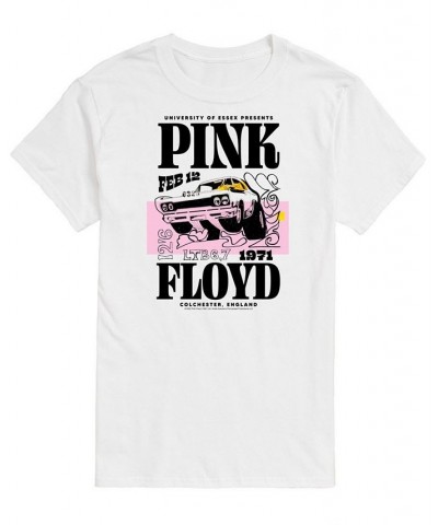 Men's Pink Floyd Colchester England T-shirt White $19.24 T-Shirts