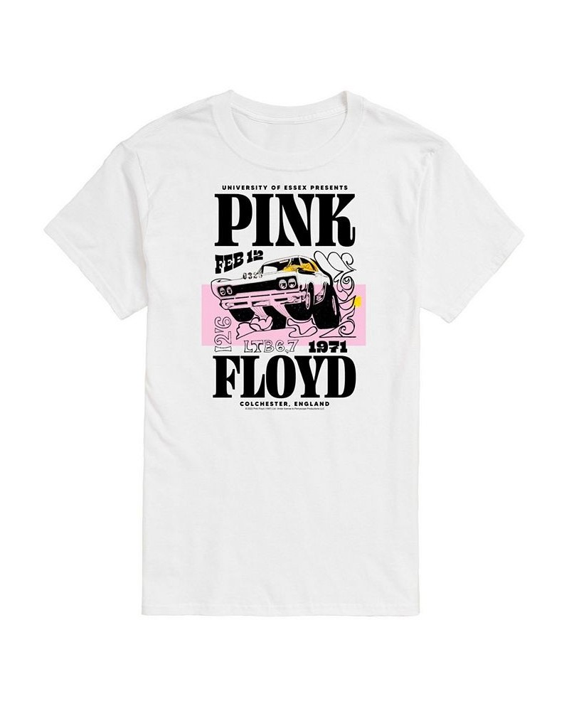 Men's Pink Floyd Colchester England T-shirt White $19.24 T-Shirts