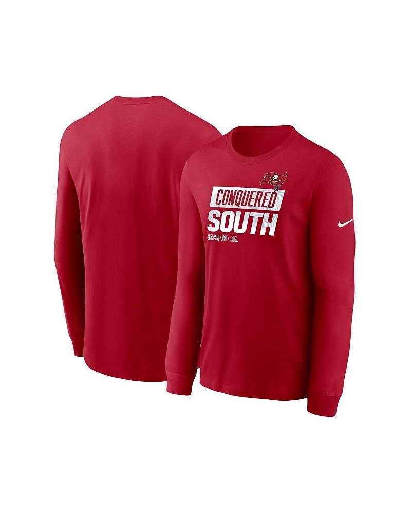 Men's Red Tampa Bay Buccaneers 2022 NFC South Division Champions Locker Room Trophy Collection Long Sleeve T-shirt $29.69 T-S...