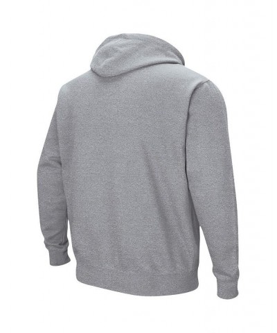 Men's Heathered Gray Washington State Cougars Arch and Logo 3.0 Pullover Hoodie $27.25 Sweatshirt