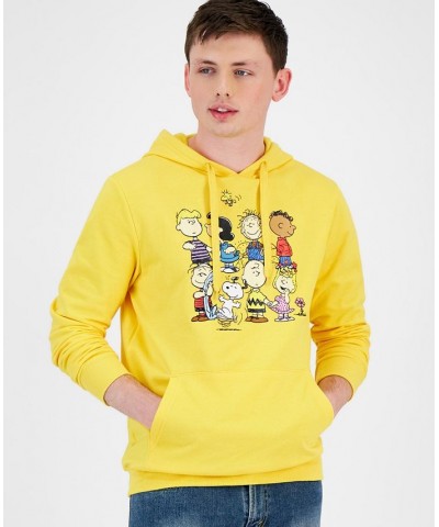 Men's Too Cool Group Snoopy Hoodie Yellow $17.39 Sweatshirt