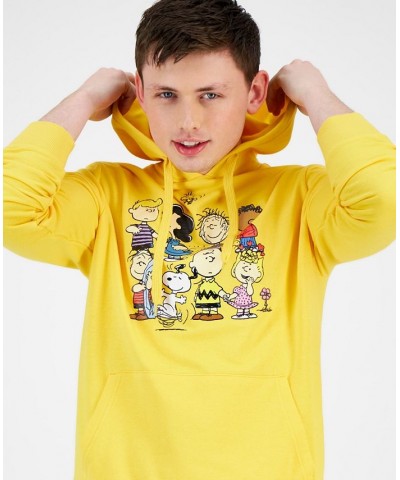 Men's Too Cool Group Snoopy Hoodie Yellow $17.39 Sweatshirt