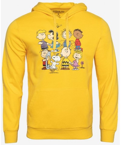 Men's Too Cool Group Snoopy Hoodie Yellow $17.39 Sweatshirt