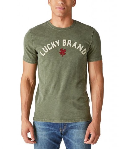 Men's Lucky Logo Clover Graphic T-shirt $18.83 T-Shirts