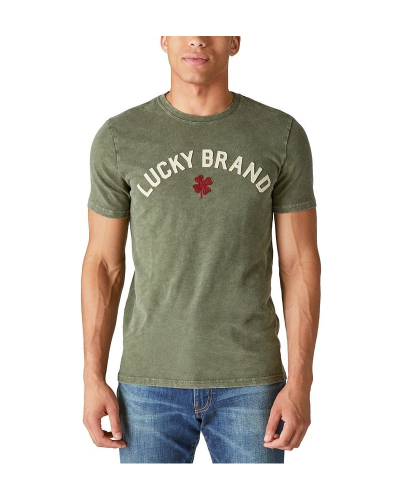 Men's Lucky Logo Clover Graphic T-shirt $18.83 T-Shirts