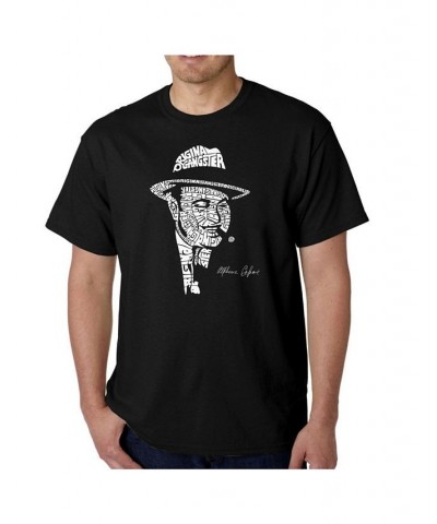 Mens Word Art T-Shirt - Al Capone - Original Gangster Black $17.84 T-Shirts