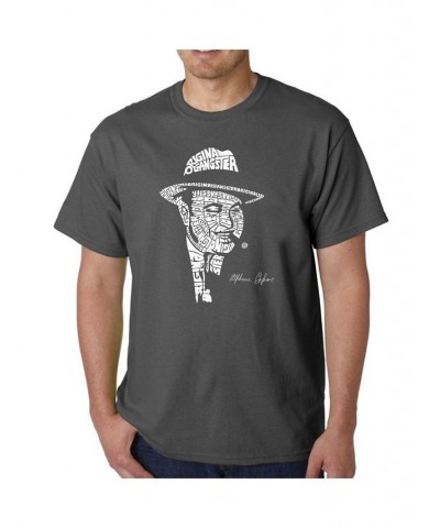 Mens Word Art T-Shirt - Al Capone - Original Gangster Black $17.84 T-Shirts