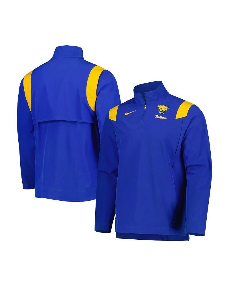 Men's Royal Pitt Panthers 2022 Coaches Sideline Quarter-Zip Top $42.75 Tops