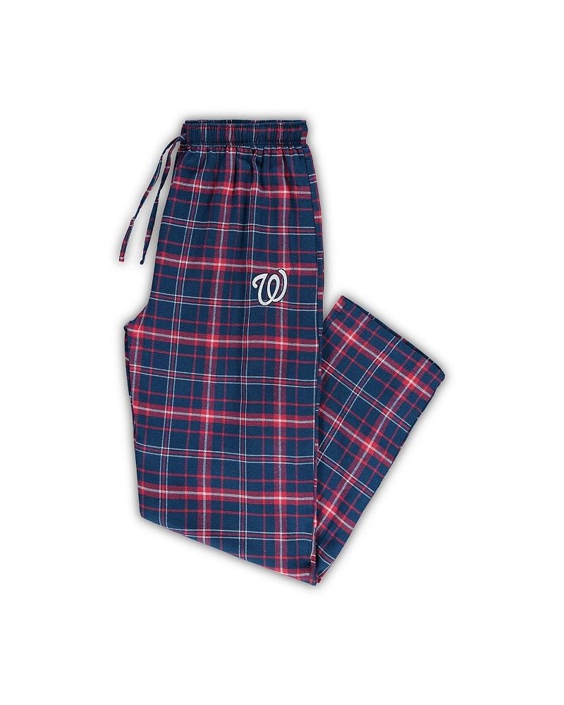 Men's Navy, Red Washington Nationals Big and Tall Team Flannel Pants $23.50 Pajama