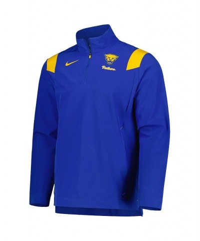 Men's Royal Pitt Panthers 2022 Coaches Sideline Quarter-Zip Top $42.75 Tops