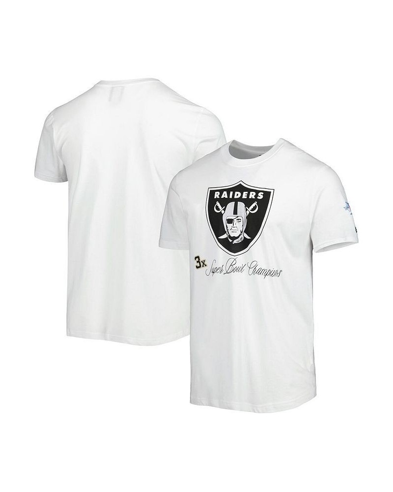 Men's White Las Vegas Raiders Historic Champs T-shirt $18.49 T-Shirts