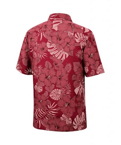 Men's Crimson Alabama Crimson Tide The Dude Camp Button-Up Shirt $31.50 Shirts