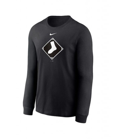 Men's Black Chicago White Sox Alternate Logo Long Sleeve T-shirt $25.49 T-Shirts