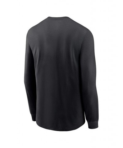 Men's Black Chicago White Sox Alternate Logo Long Sleeve T-shirt $25.49 T-Shirts