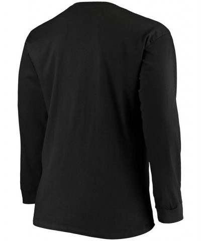 Men's Big and Tall Black Miami Dolphins Color Pop Long Sleeve T-shirt $21.59 T-Shirts