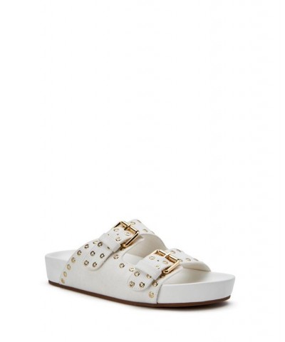 Women's The Buckle Footbed Sandals White $32.70 Shoes