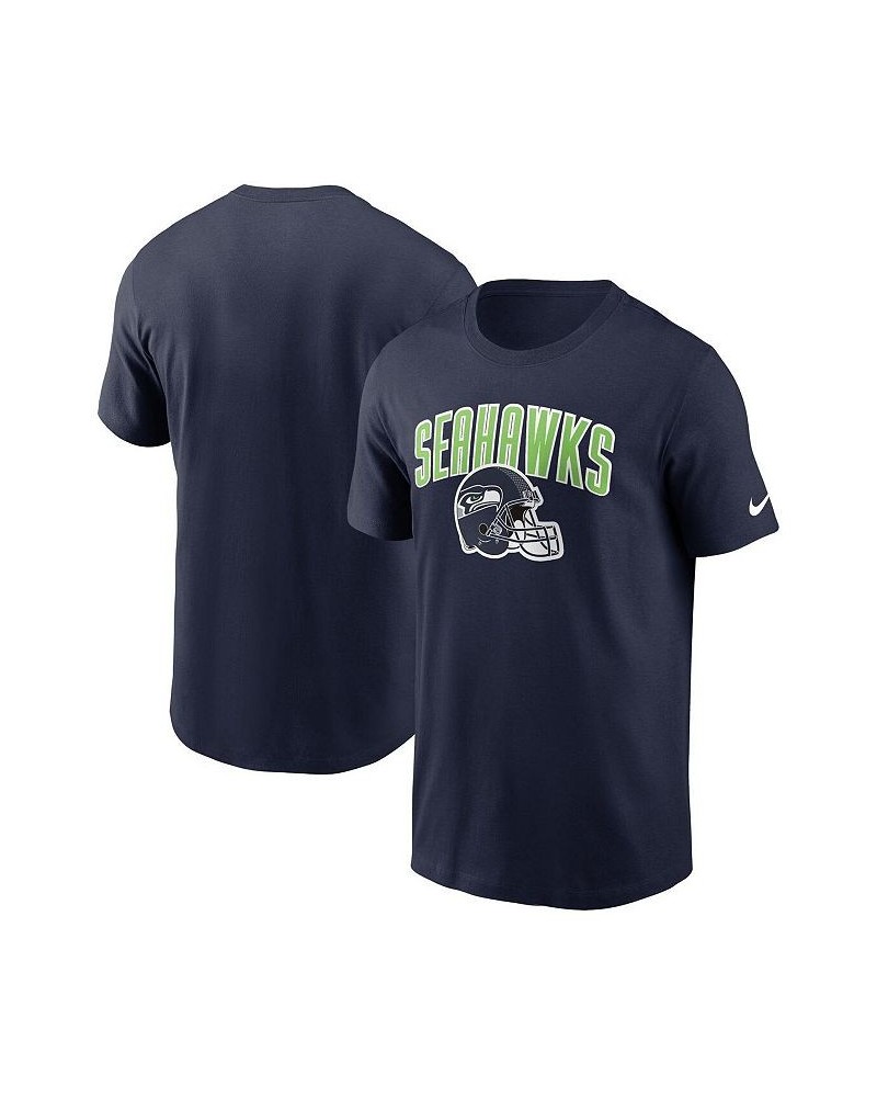 Men's College Navy Seattle Seahawks Team Athletic T-shirt $17.28 T-Shirts