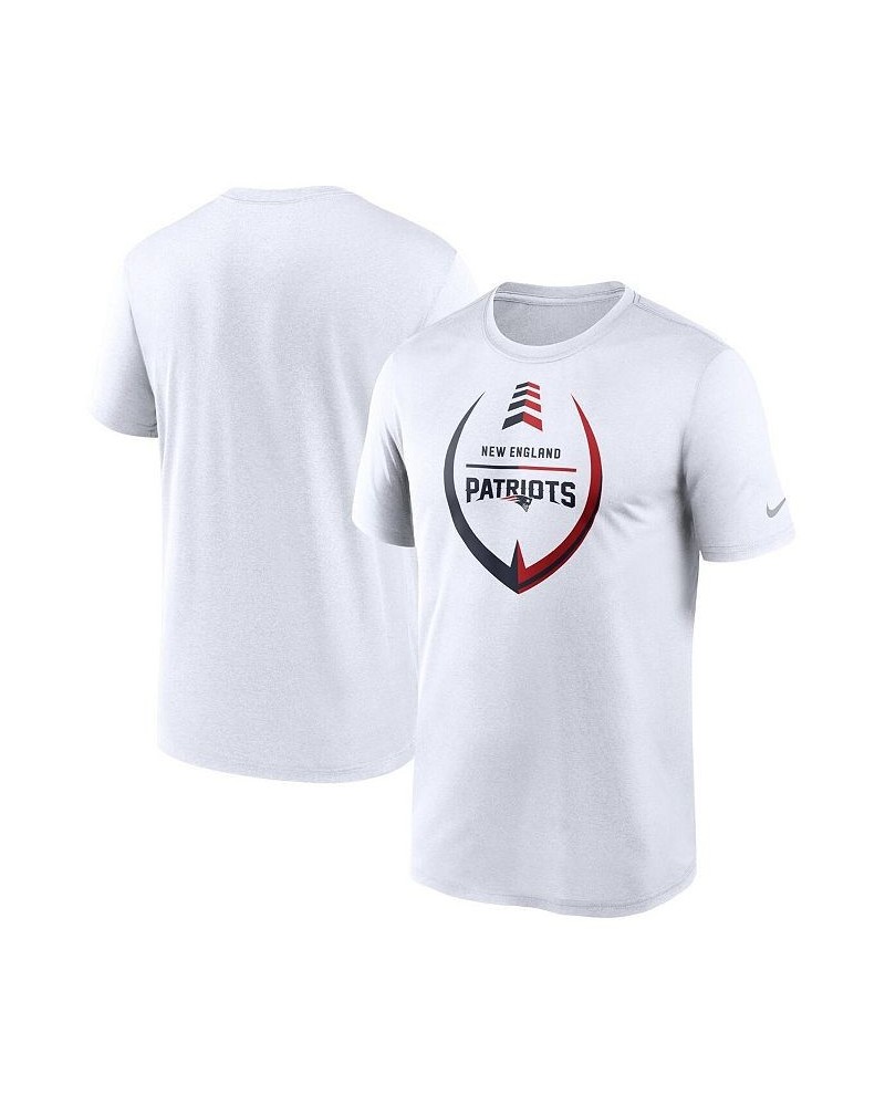 Men's White New England Patriots Icon Legend Performance T-shirt $25.00 T-Shirts