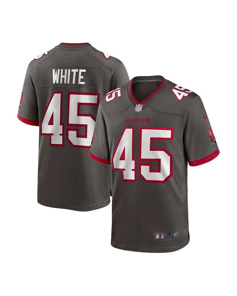 Men's Devin White Pewter Tampa Bay Buccaneers Game Jersey $47.08 Jersey