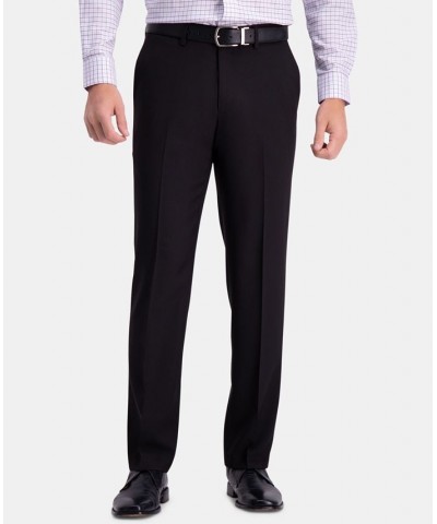 Men’s Premium Comfort Straight-Fit 4-Way Stretch Wrinkle-Free Flat-Front Dress Pants Black $32.44 Pants