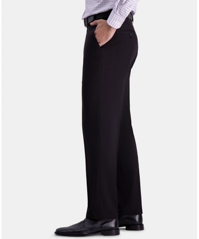 Men’s Premium Comfort Straight-Fit 4-Way Stretch Wrinkle-Free Flat-Front Dress Pants Black $32.44 Pants