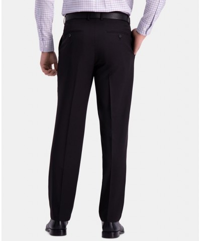 Men’s Premium Comfort Straight-Fit 4-Way Stretch Wrinkle-Free Flat-Front Dress Pants Black $32.44 Pants