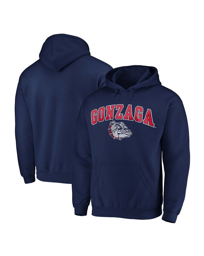 Men's Navy Gonzaga Bulldogs Campus Pullover Hoodie $23.19 Sweatshirt