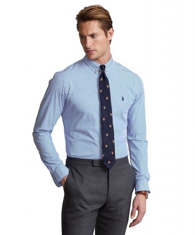 Men's Classic-Fit Striped Stretch Poplin Shirt PD03 $60.75 Shirts