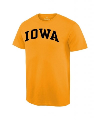 Men's Gold Iowa Hawkeyes Basic Arch T-shirt $12.00 T-Shirts