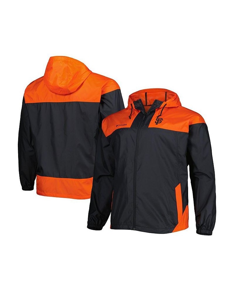 Men's Black San Francisco Giants Flash Forward Challenger Big and Tall Omni-Shade Full-Zip Windbreaker $53.99 Jackets