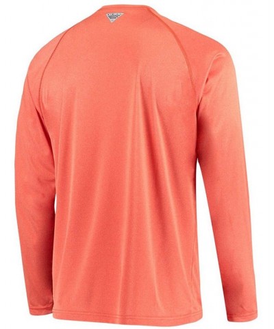 Men's Orange Auburn Tigers PFG Terminal Tackle Omni-Shade Long Sleeve T-shirt $23.50 T-Shirts