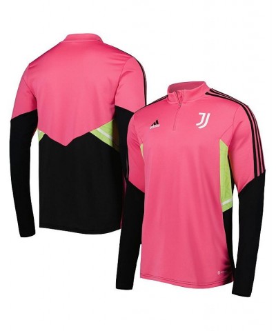 Men's Pink Juventus Training AEROREADY Quarter-Zip Top $46.74 Sweatshirt