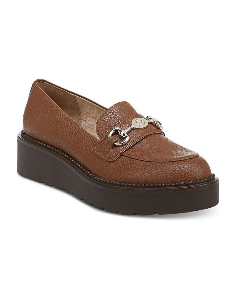 Mayaa Lug-Sole Loafers Brown $51.74 Shoes